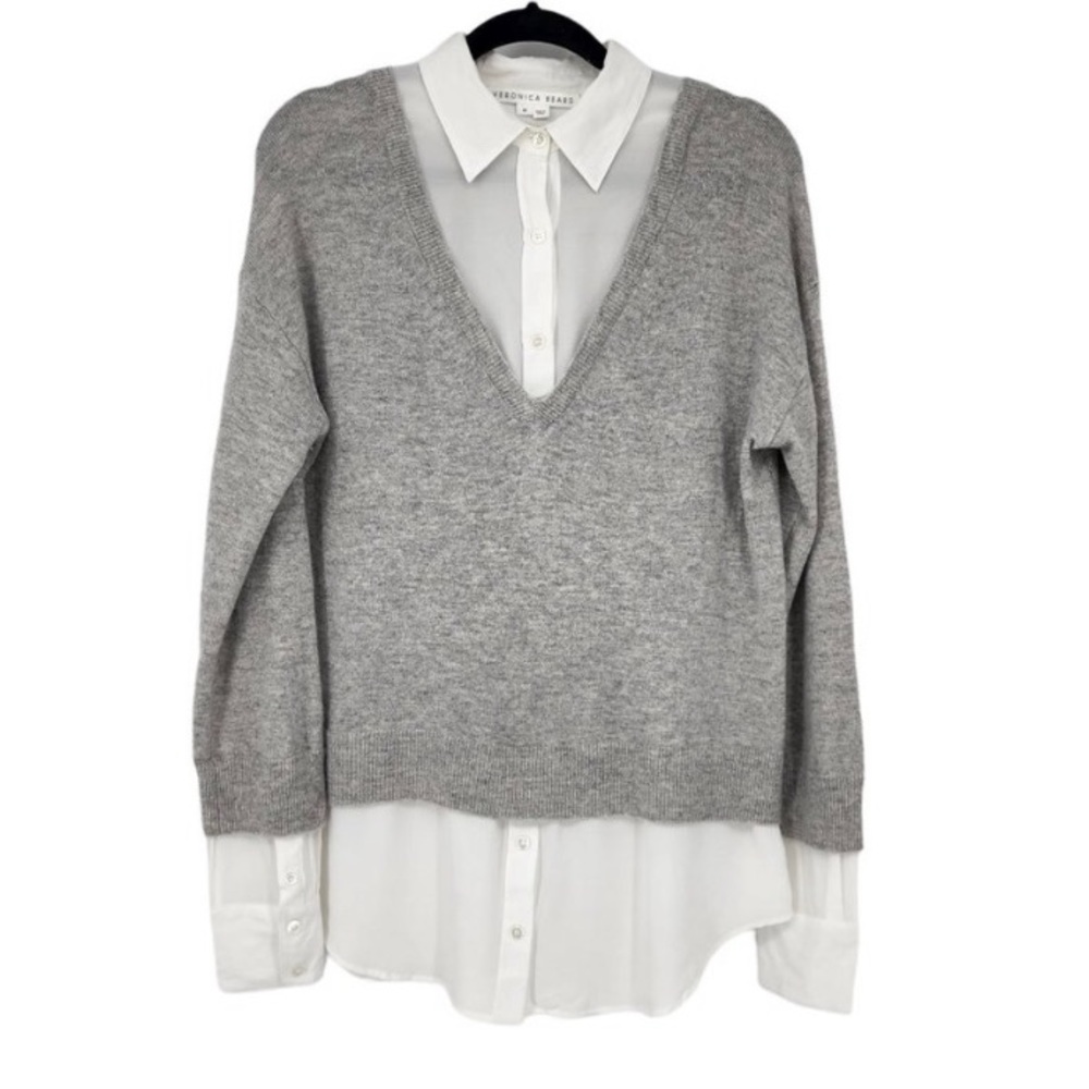 Veronica beard cashmere button down sweater